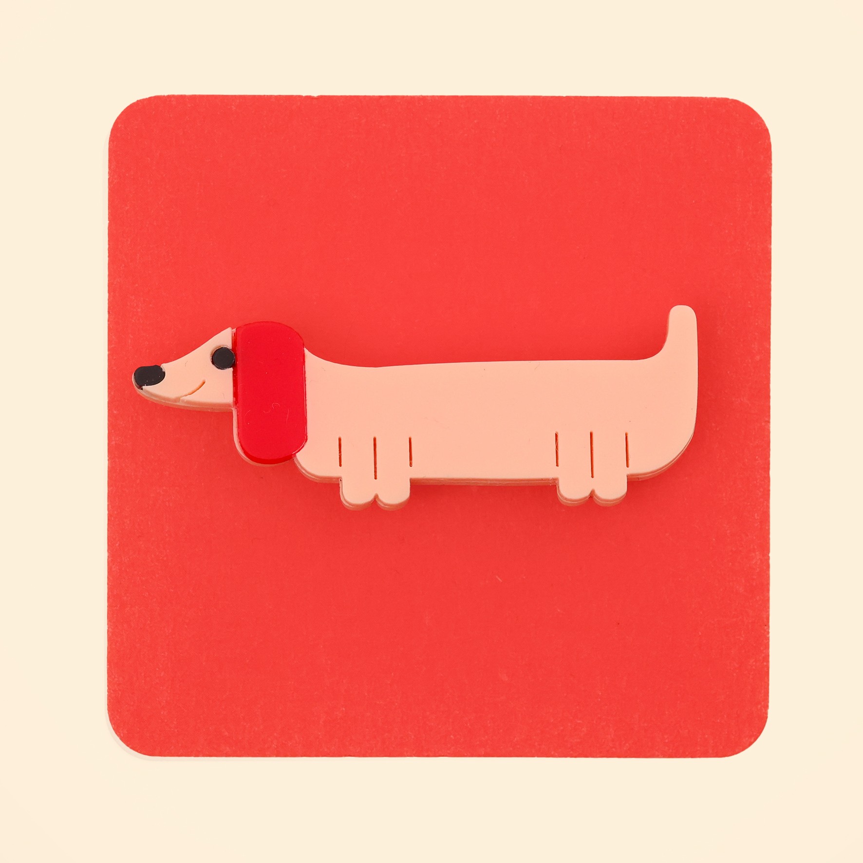 audrey dachshund brooch