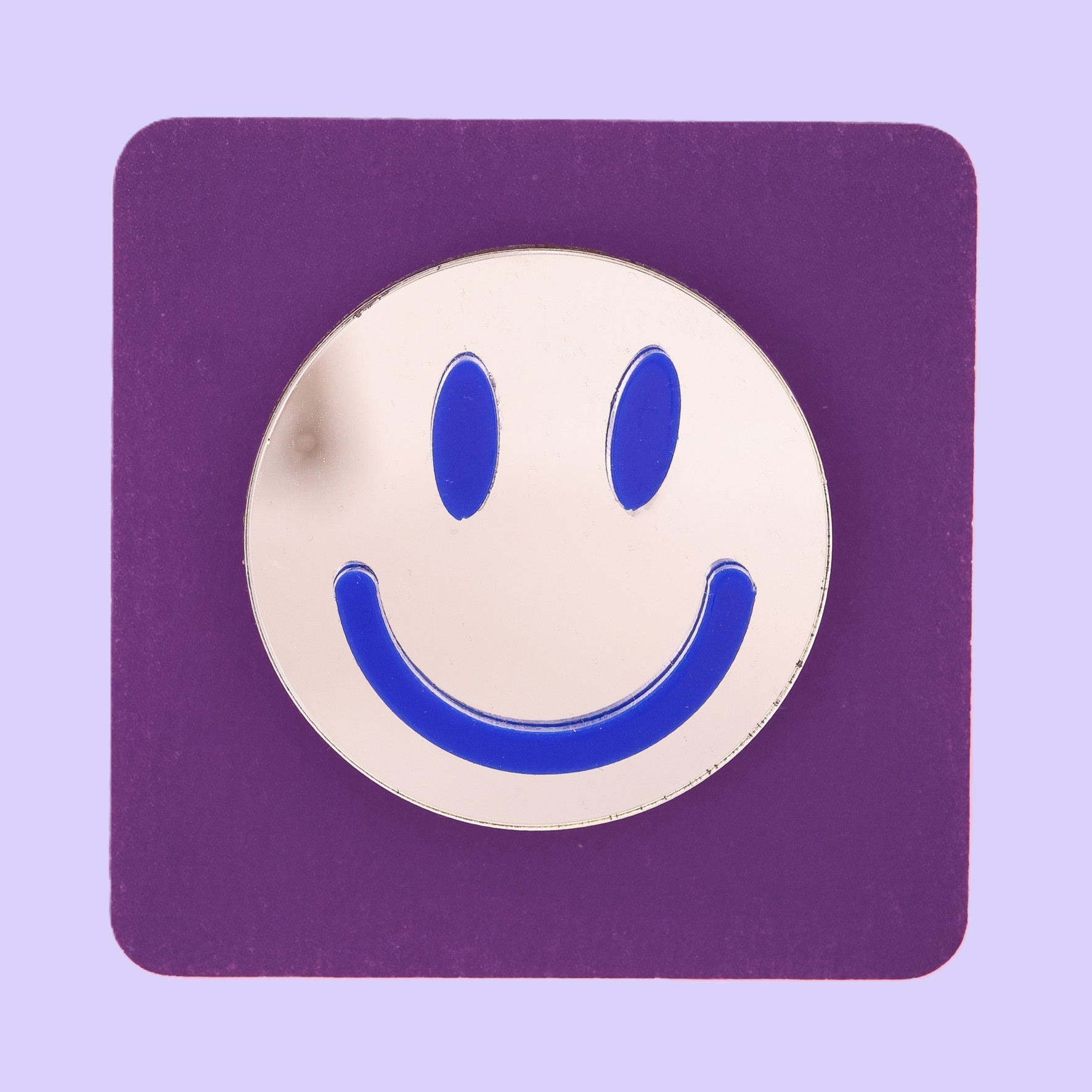 smiley face brooch