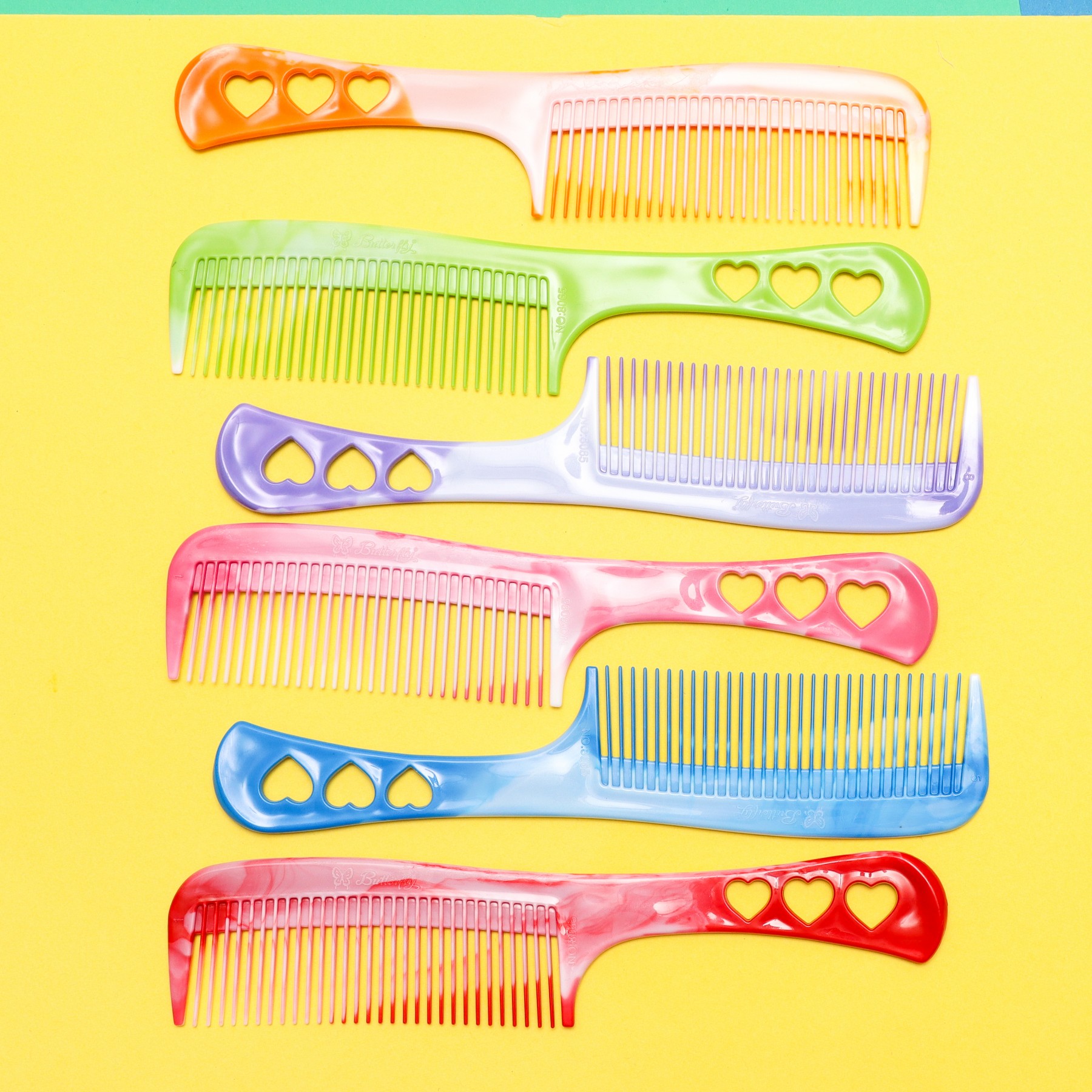 love heart combs