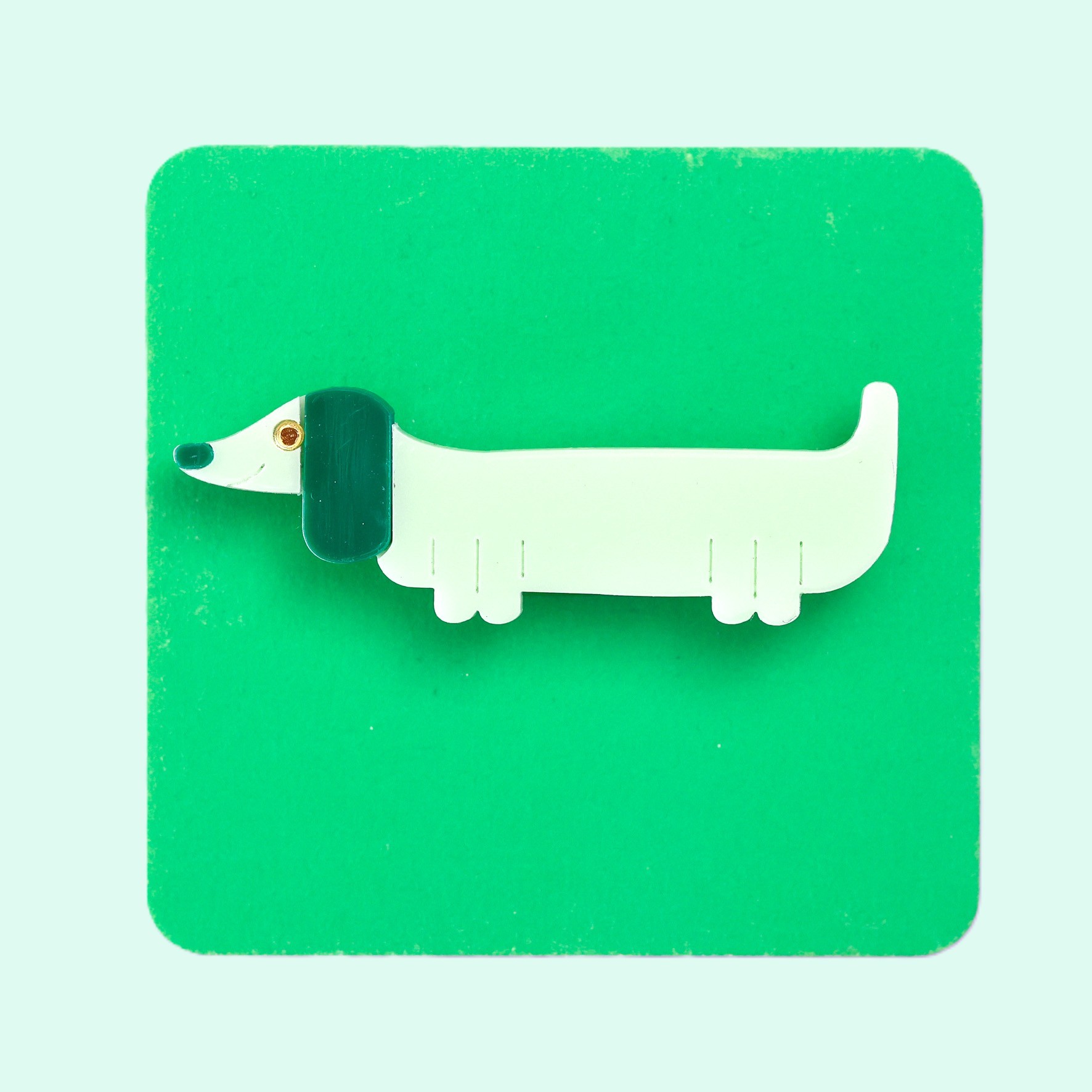 audrey dachshund brooch