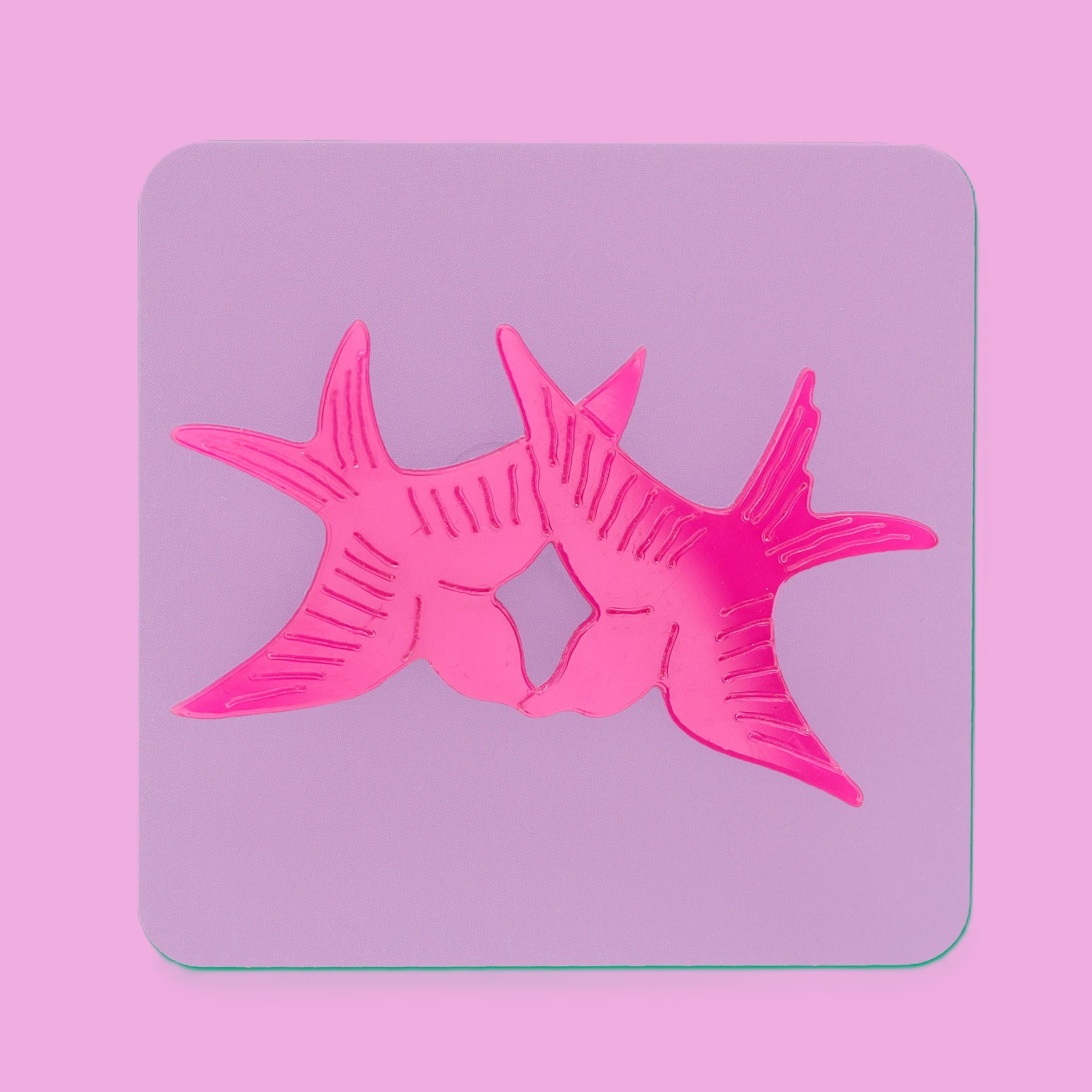 twiggy bird brooch - magenta