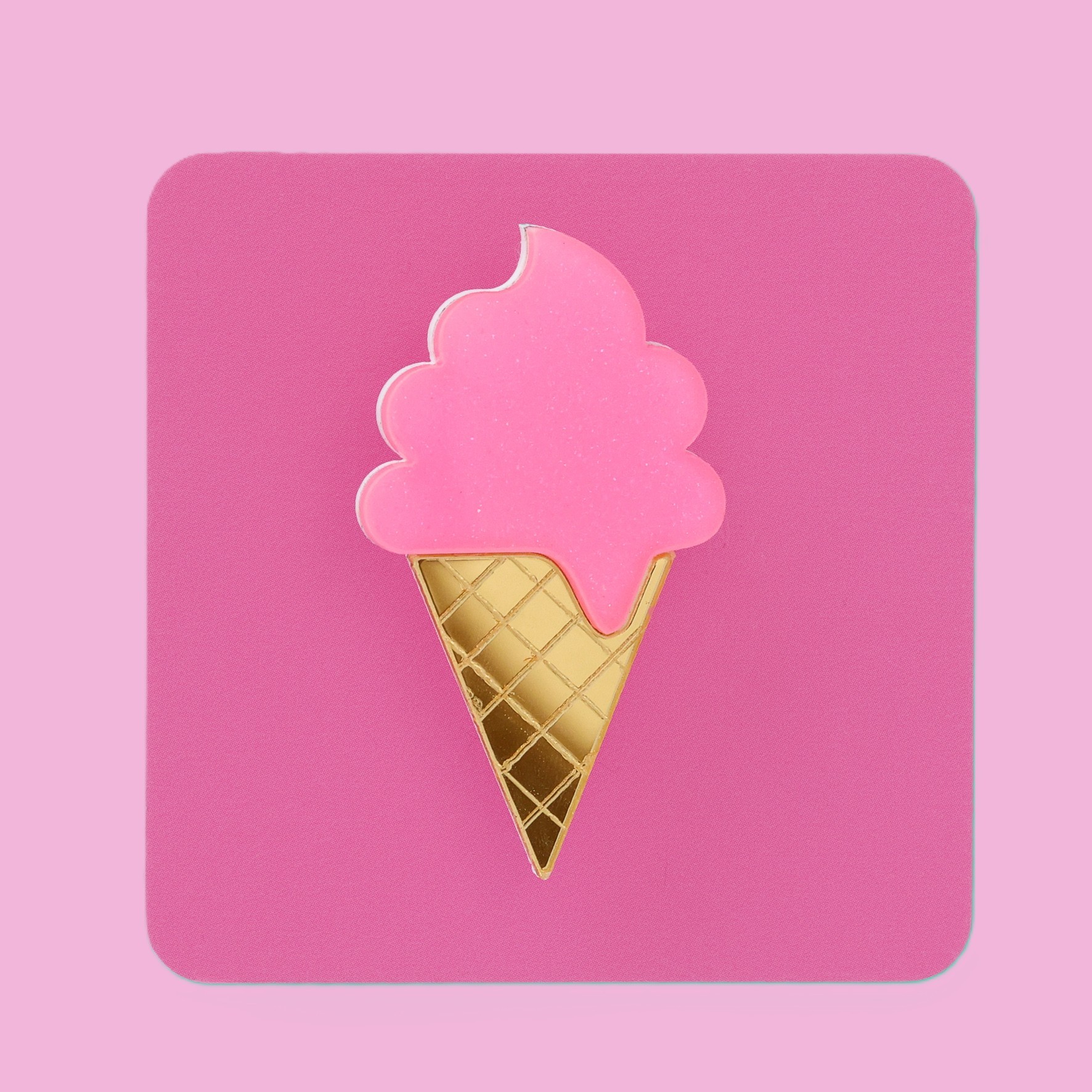 maple ice cream brooch