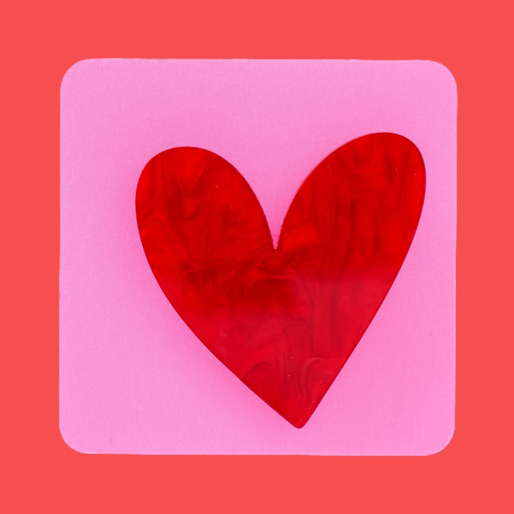 Evie heart brooch