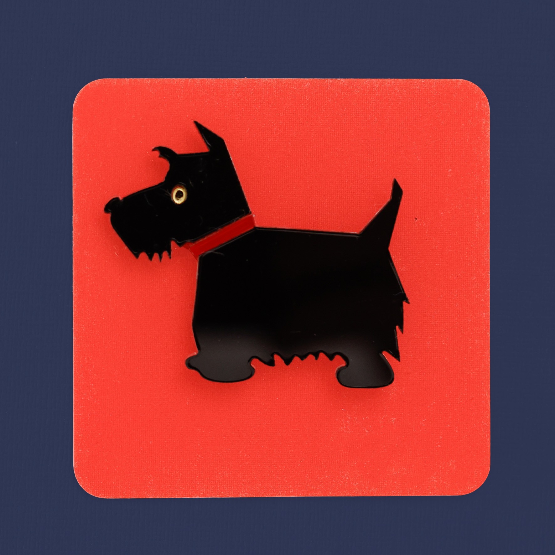Hilary scottie dog brooch