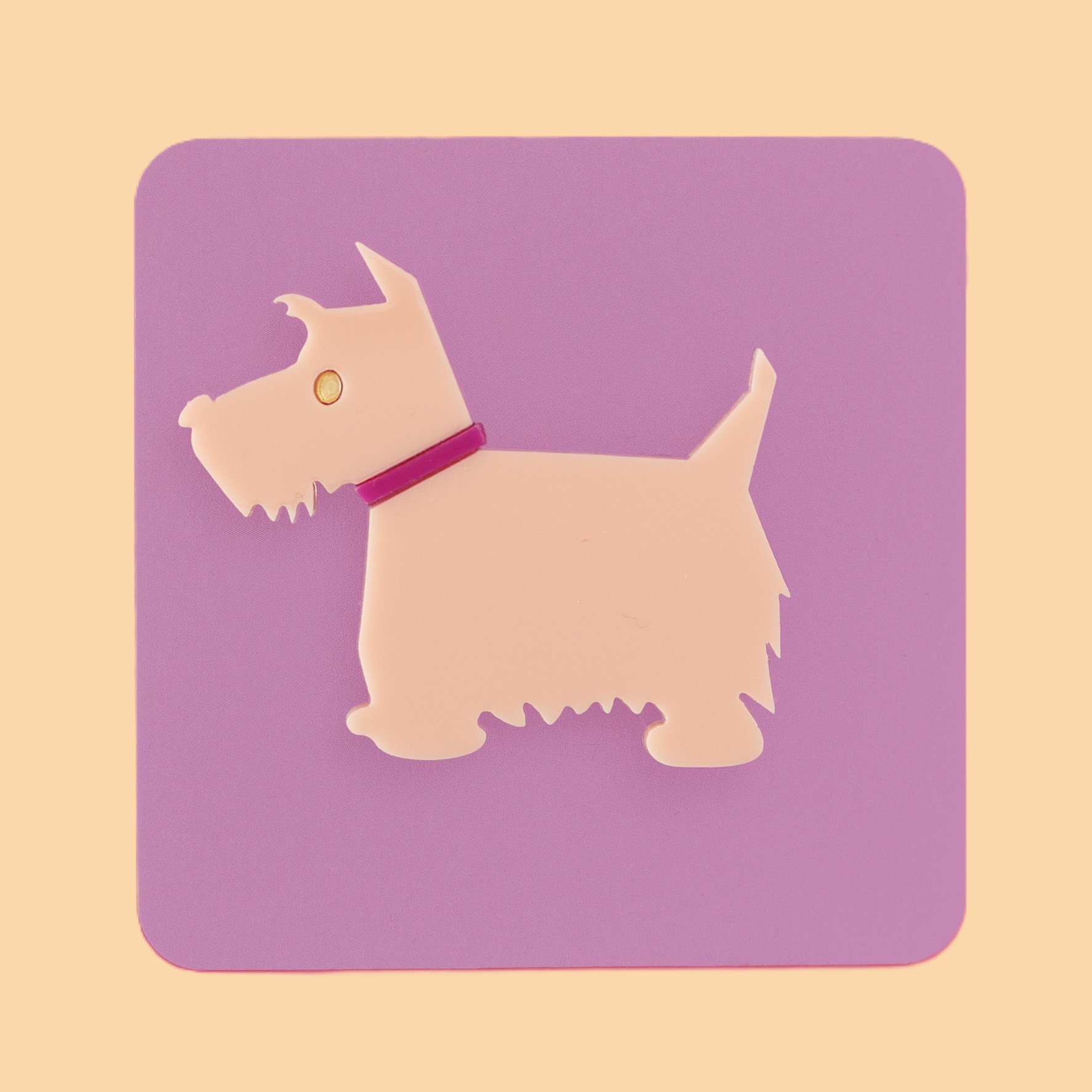 hilary scottie dog brooch