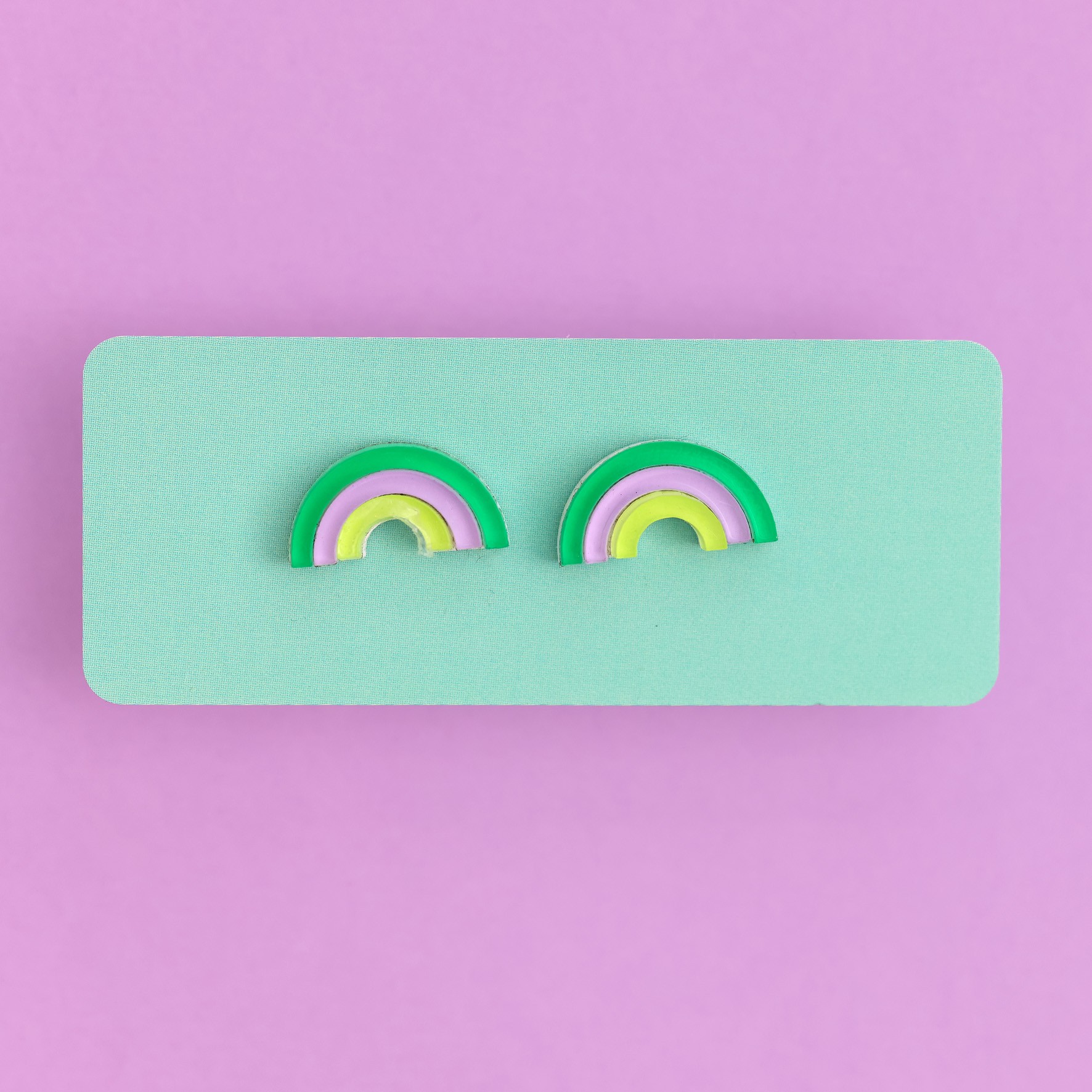 bella rainbow earrings