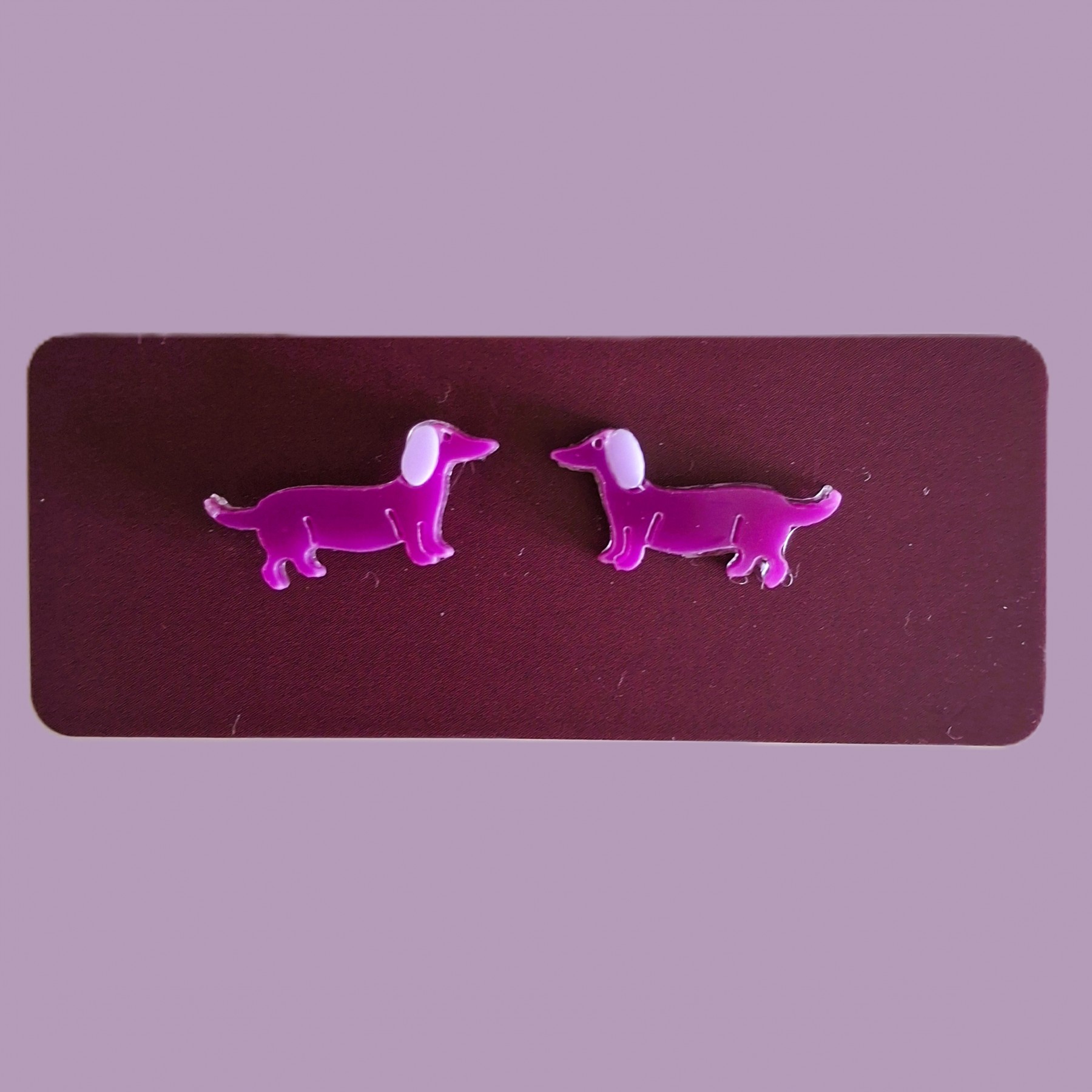 audrey dachshund earrings