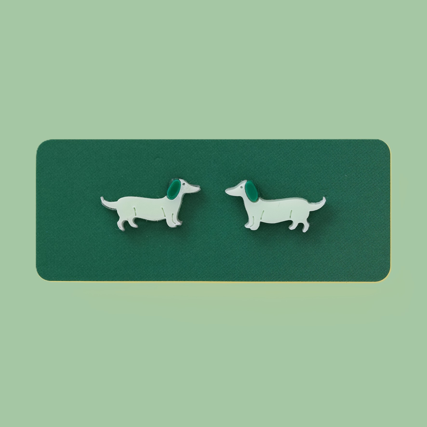 audrey dachshund earrings