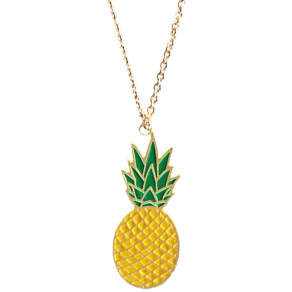 Claire's pineapple necklace