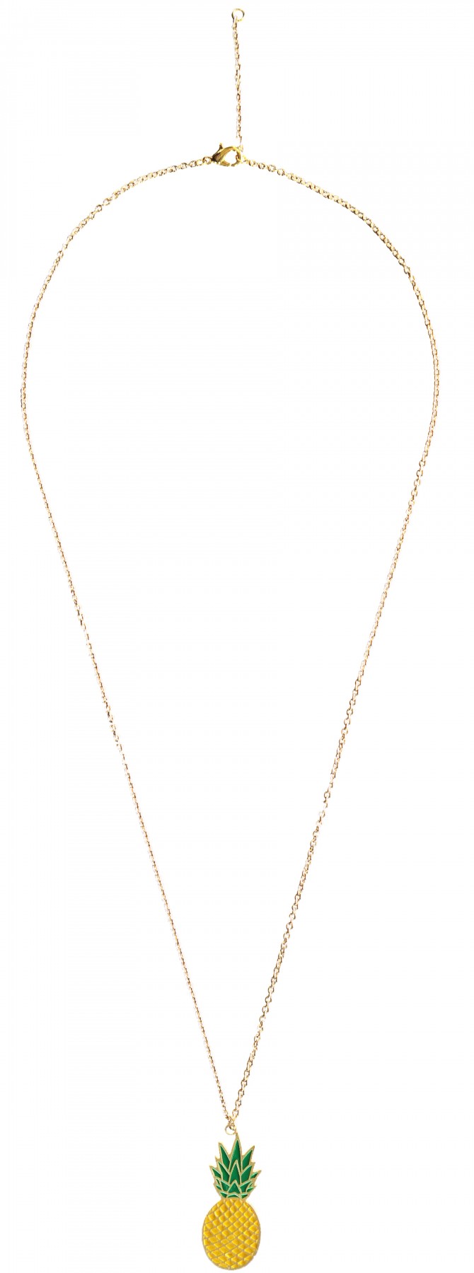 Claire's pineapple necklace