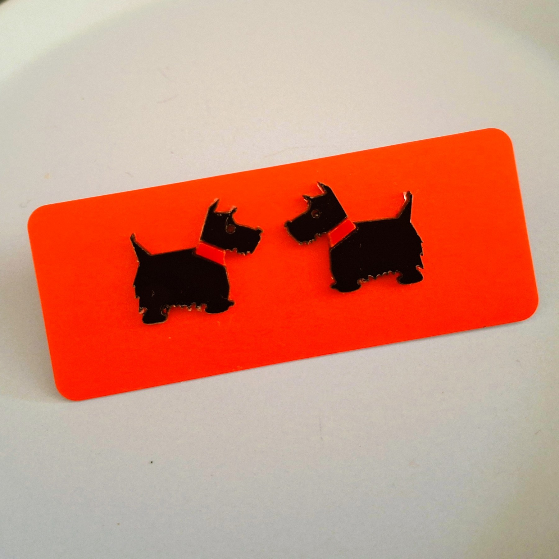 hilary scottie dog earrings