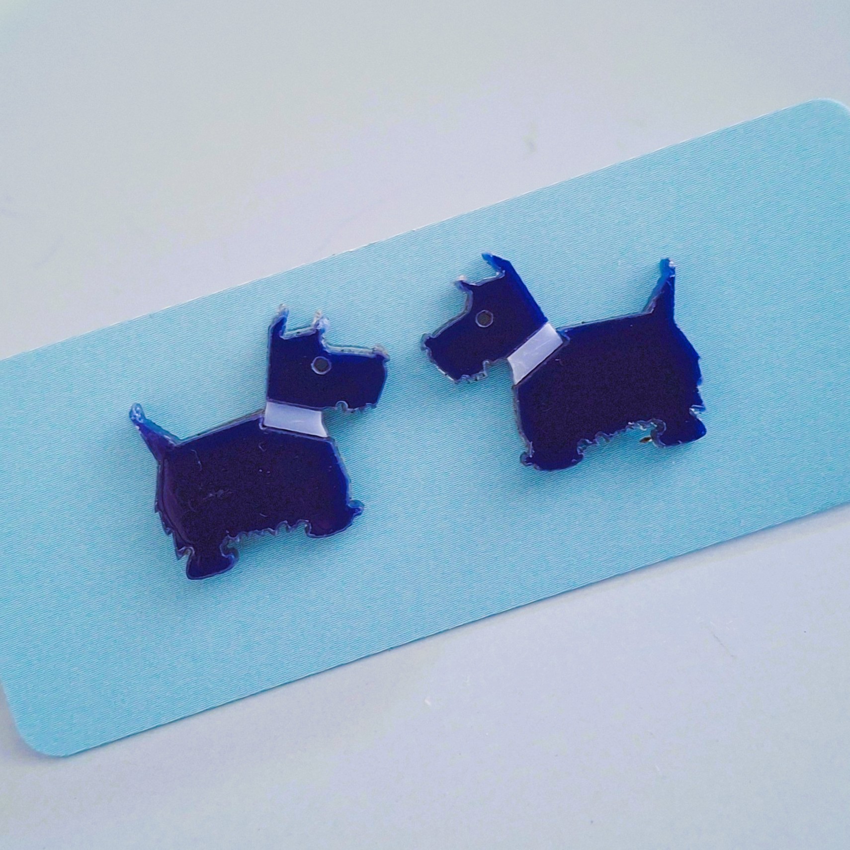 hilary scottie dog earrings