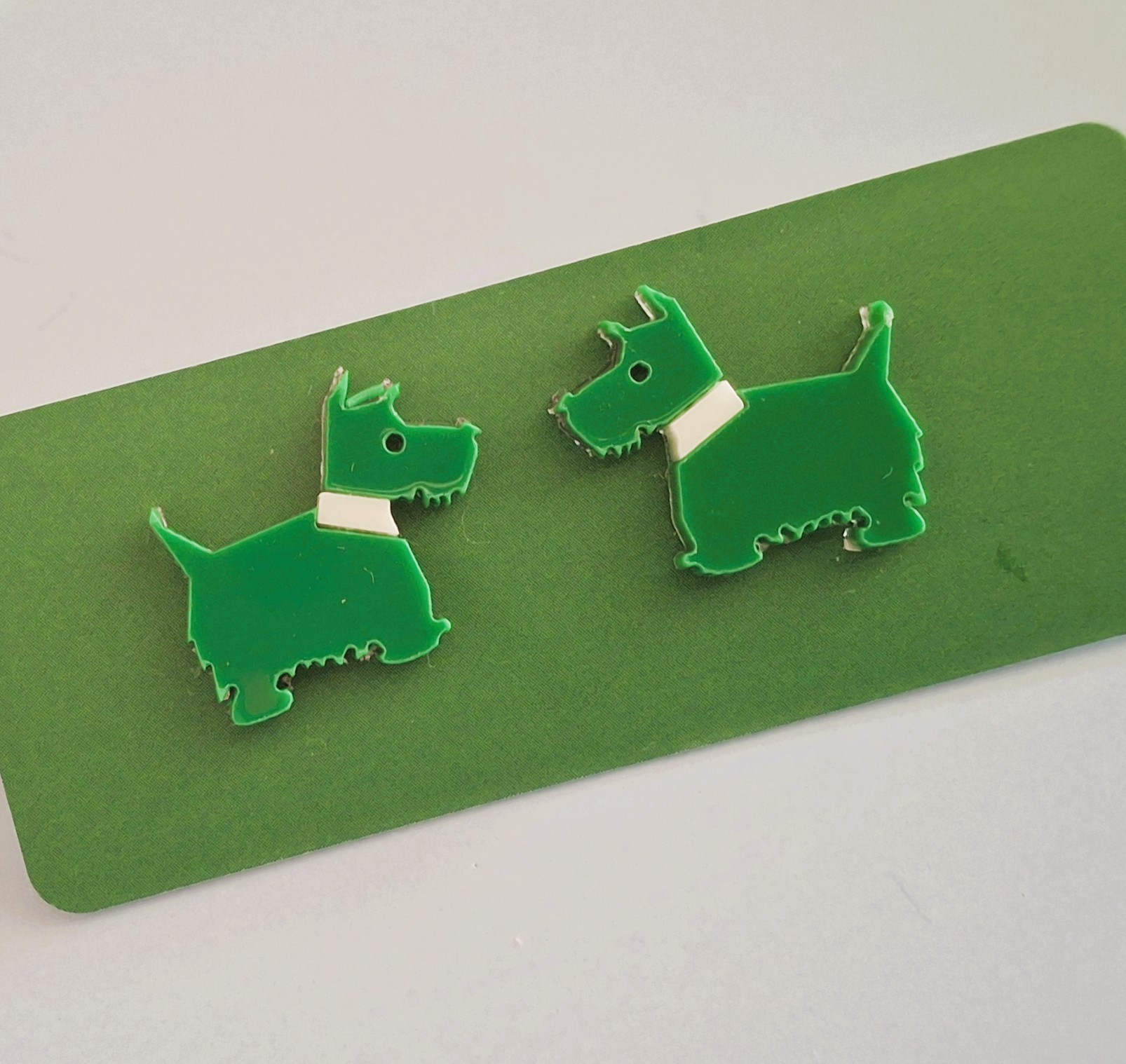 hilary scottie dog earrings