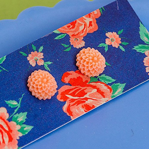 Tolly earrings wee - coral