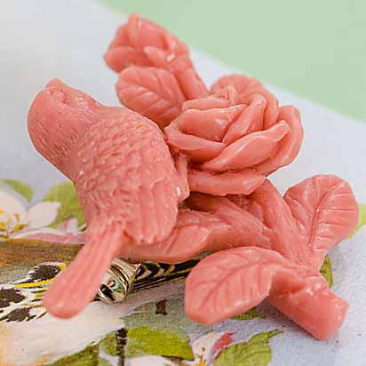 Louis outdoors bird brooch- woodrose