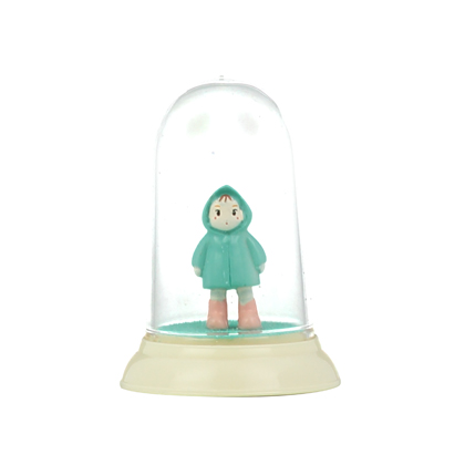 rainy day girl display dome - small