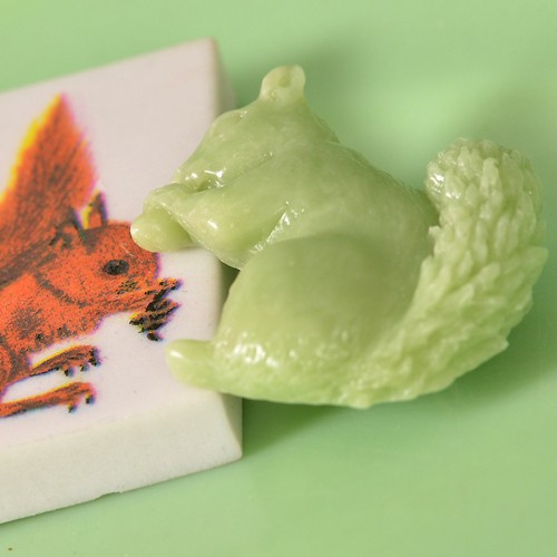wardy squirrel brooch- jade