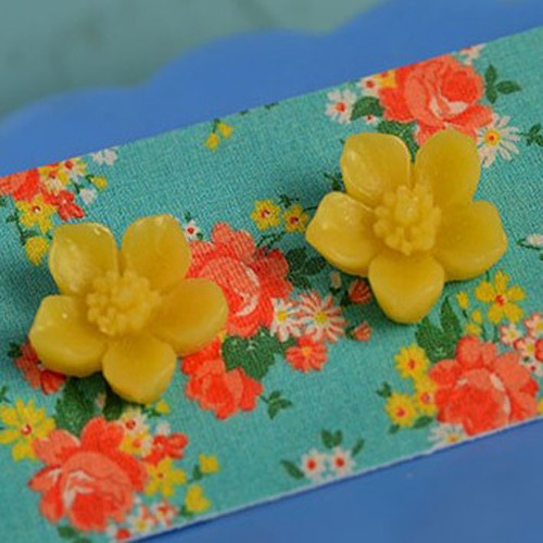 cynthia earrings wee - yellow