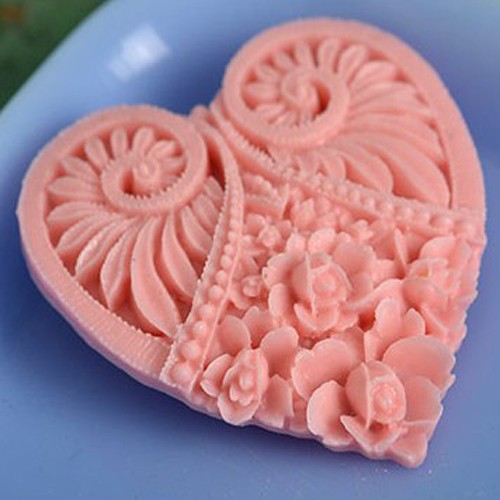 meg statement heart brooch - sherbert pink