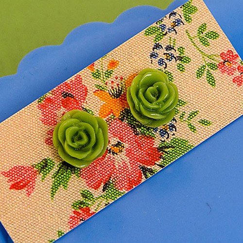 esme earrings wee - apple green