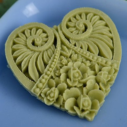 meg statement heart brooch - jade