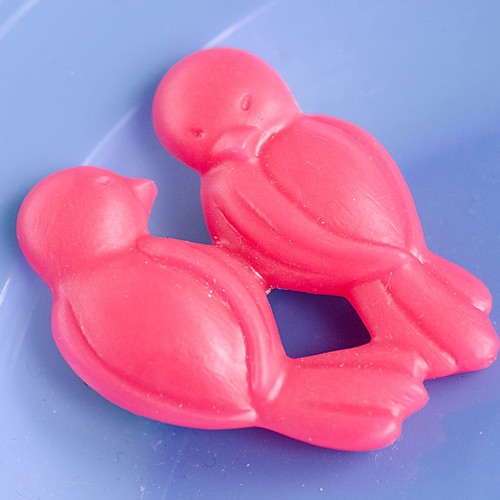 sid & betty bird brooch- vivid pink