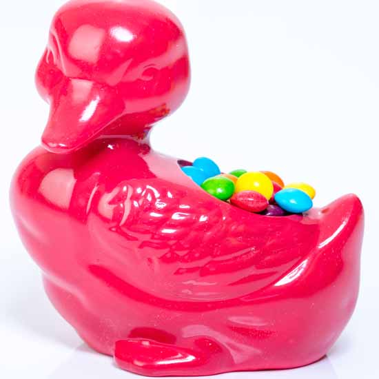 Billy duck container - raspberry red