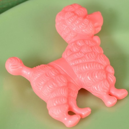 harald poodle brooch- candy pink