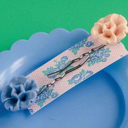 grace hair slides- nude and powder blue