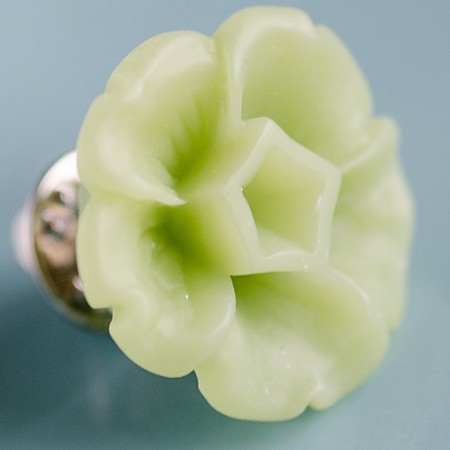 grace flower brooch - jade