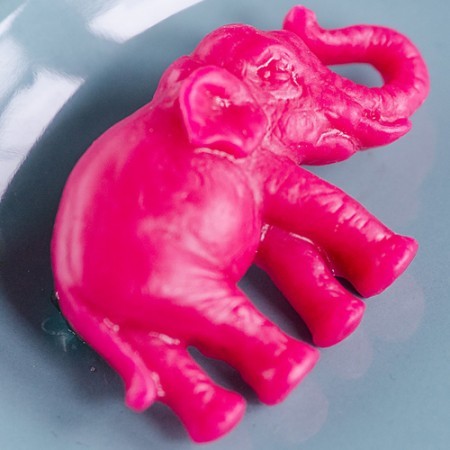 ernest elephant brooch - vivid pink