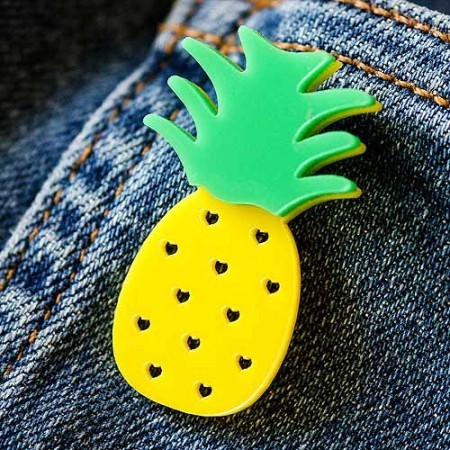 claire's pineapple pin