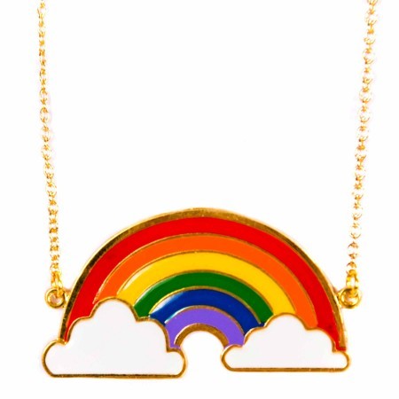 anna rainbow necklace - bright