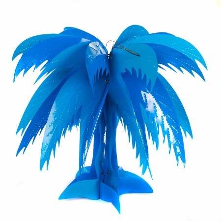 palm tree decoration - blue