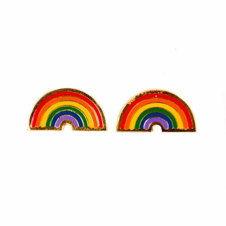 anna rainbow earrings - bright