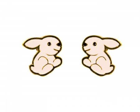 bob bunny earrings - pink