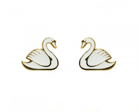 swan earrings