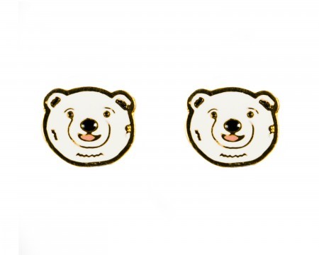 paul polar bear earrings