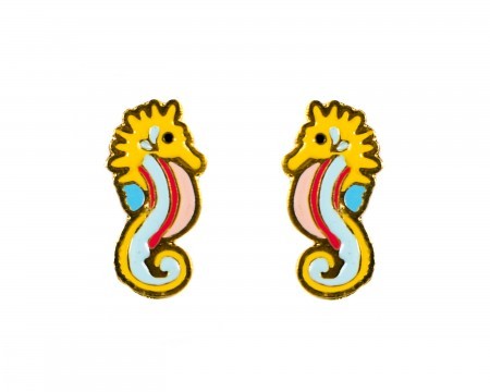 lenny seahorse earrings