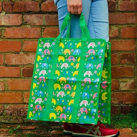 elephant bag - green