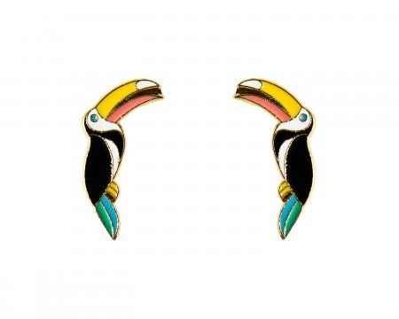toucan earrings