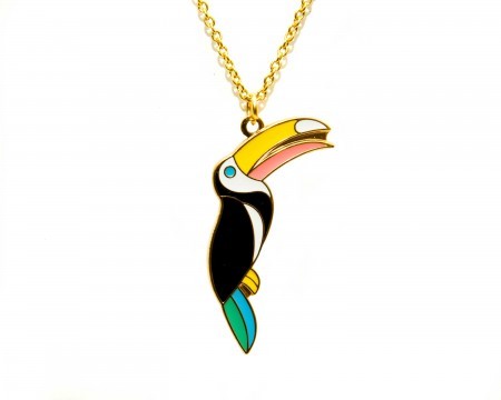 terry toucan necklace