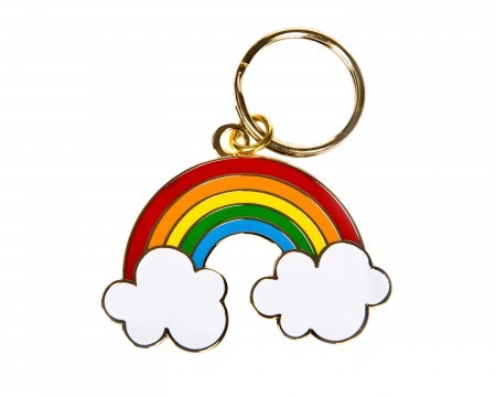 rainbow key ring