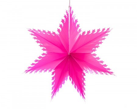 starry star decoration - pink