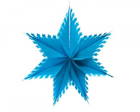 starry star decoration - blue