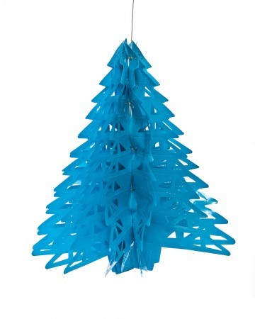 hanging tree decoration - blue