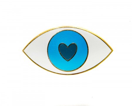 eye love you enamel pin