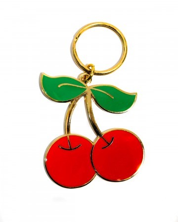 cherry key ring