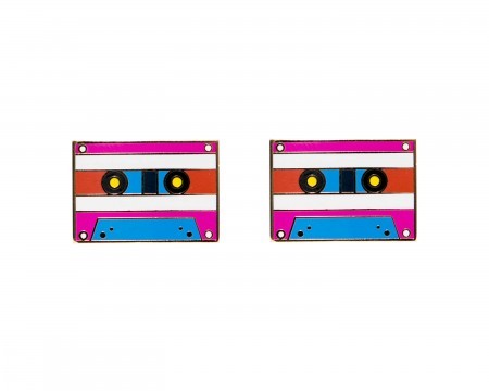 cassette cufflinks