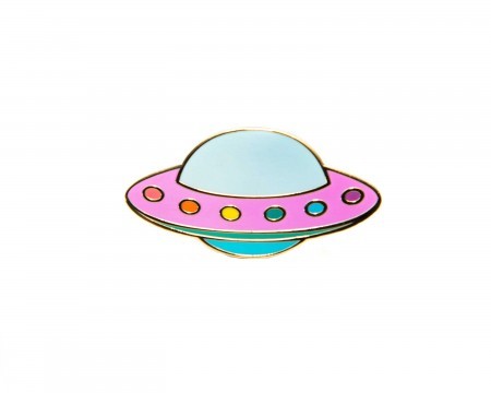 ufo enamel pin